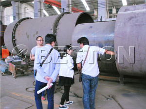 Tunisian Customers are Visting our sludge treatment machine